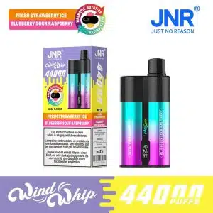 JNR WindWhip 44K – Fresh Strawberry Ice + Blueberry Sour Raspberry