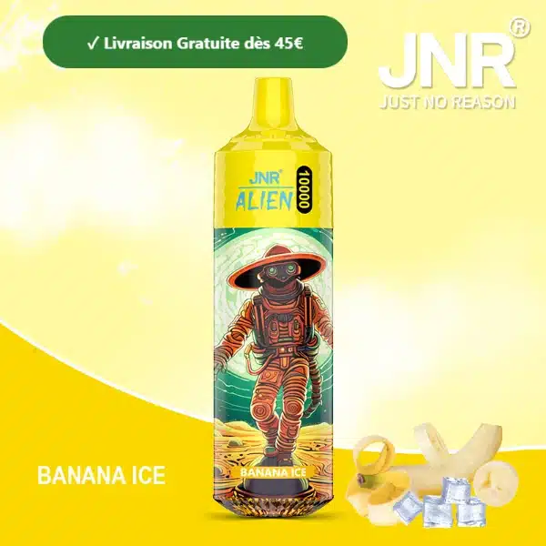 Banana Ice – JNR Alien 10000 | 10K Puffs Disposable Vape