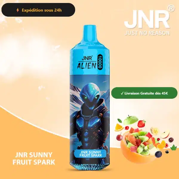 JNR Sunny Fruit Spark – JNR Alien 10000 | 10K Puffs Disposable Vape