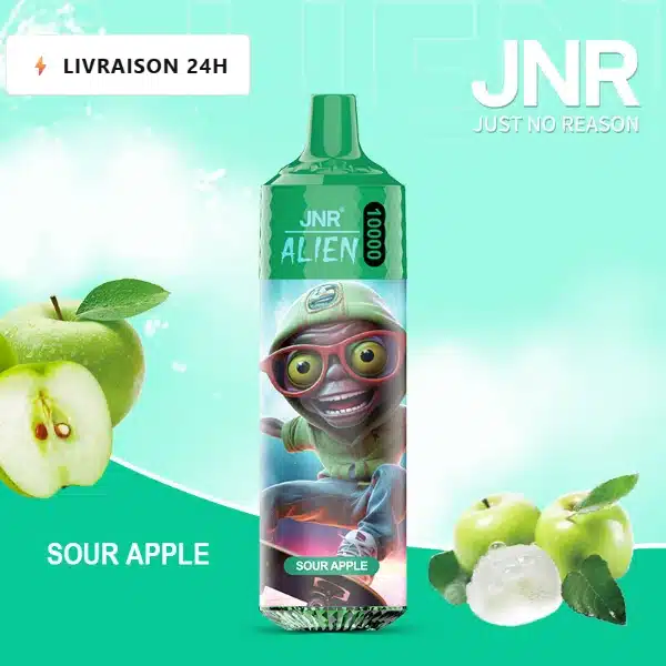 Sour Apple – JNR Alien 10000 | 10K Puffs Disposable Vape
