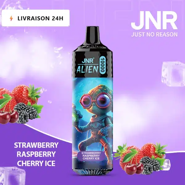 Strawberry Raspberry Cherry Ice – JNR Alien 10000 | 10K Puffs Disposable Vape