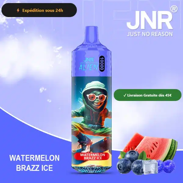 Watermelon Brazz Ice – JNR Alien 10000 | 10K Puffs Disposable Vape