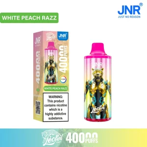 White Peach Razz - JNR Léopard 40K | 40000 Puffs Disposable Vape