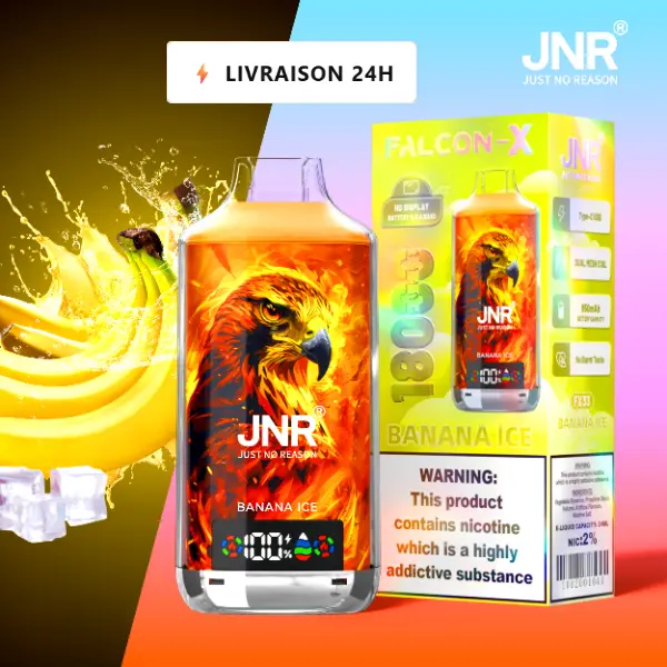 Banana Ice - JNR Falcon X 18K | 18000 Puffs Disposable Vape