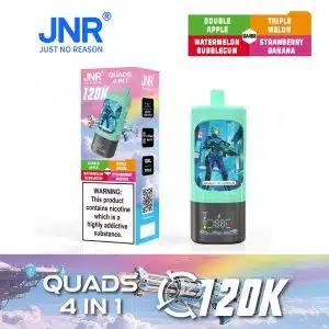 JNR Quads 120K – Double Apple + Triple Melon + Watermelon Bubblegum + Strawberry Banana