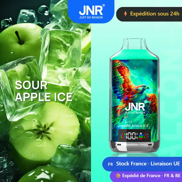 Sour Apple Ice - JNR Falcon X 18K | 18000 Puffs Disposable Vape