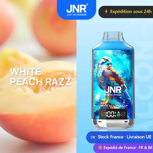 White Peach Razz - JNR Falcon X 18K | 18000 Puffs Disposable Vape
