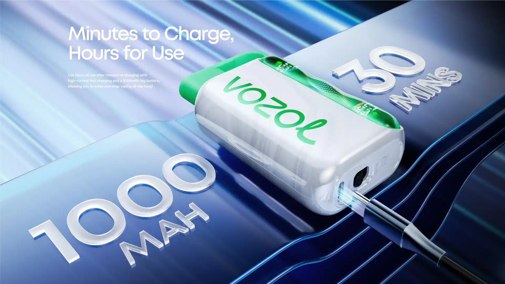 VOZOL — fast charge 1000 mAh, sister store